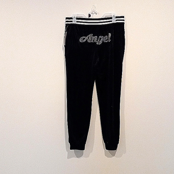 No Boundaries Embellished Jogger athleisure Pants black  high-rise black cozy - Picture 5 of 13